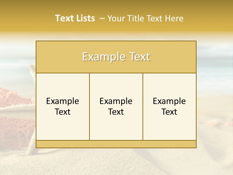 Idyllic Riviera Reef PowerPoint Template