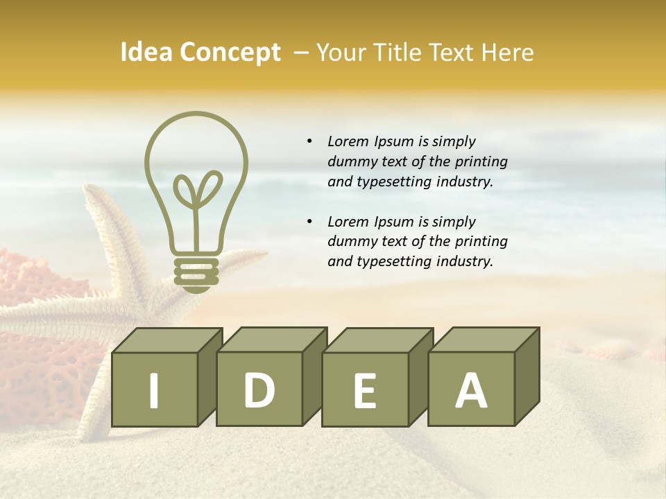 Idyllic Riviera Reef PowerPoint Template