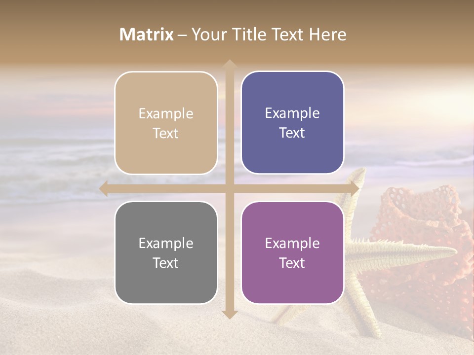 Peaceful Beach Exotic PowerPoint Template