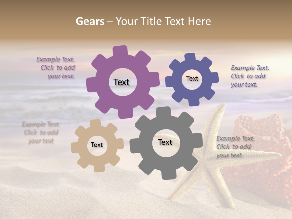 Peaceful Beach Exotic PowerPoint Template