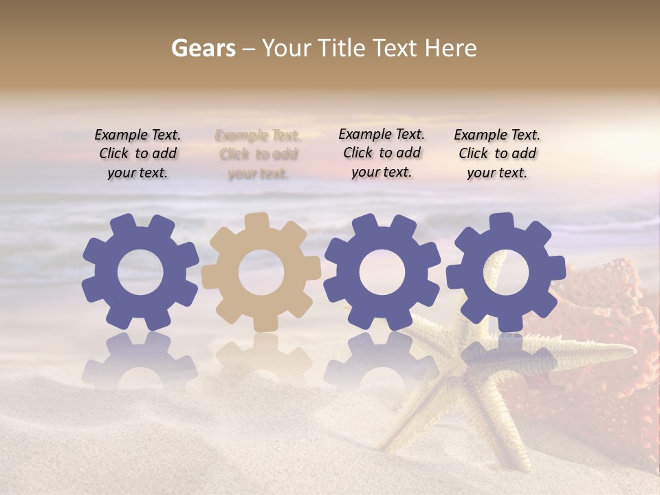 Peaceful Beach Exotic PowerPoint Template