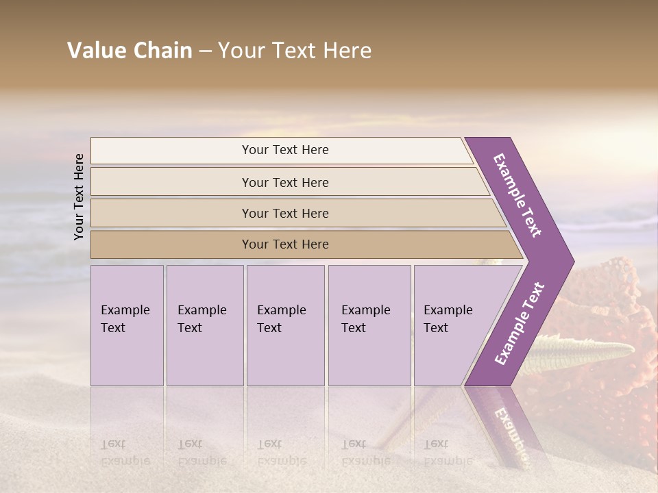 Peaceful Beach Exotic PowerPoint Template