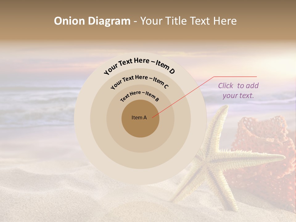 Peaceful Beach Exotic PowerPoint Template