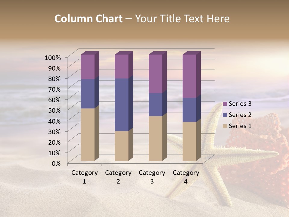 Peaceful Beach Exotic PowerPoint Template