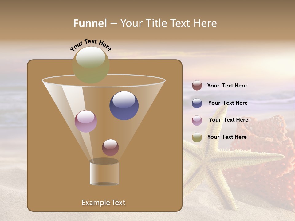 Peaceful Beach Exotic PowerPoint Template