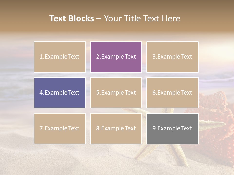 Peaceful Beach Exotic PowerPoint Template