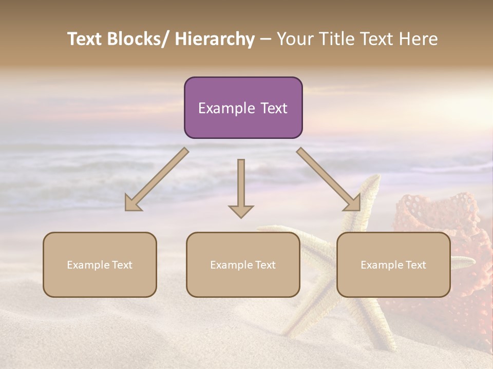 Peaceful Beach Exotic PowerPoint Template