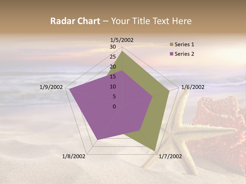 Peaceful Beach Exotic PowerPoint Template