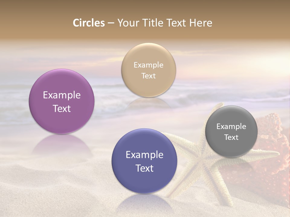 Peaceful Beach Exotic PowerPoint Template