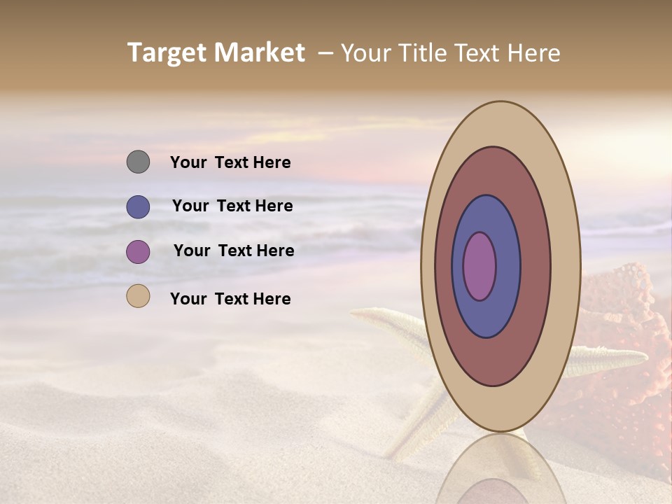 Peaceful Beach Exotic PowerPoint Template