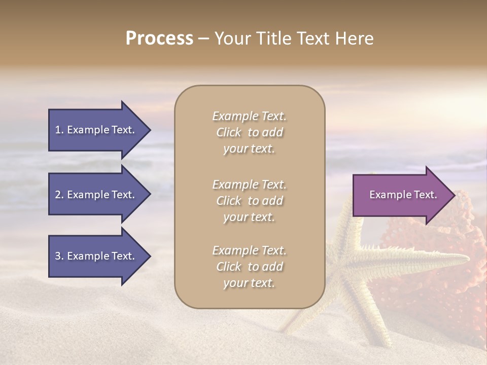 Peaceful Beach Exotic PowerPoint Template