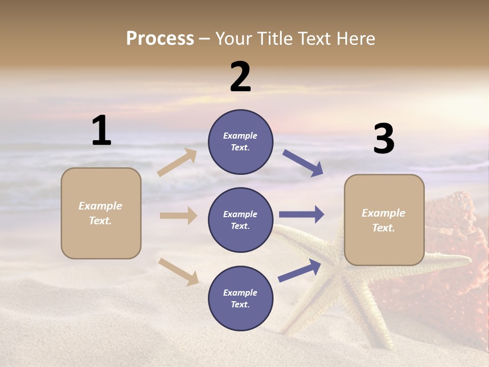 Peaceful Beach Exotic PowerPoint Template