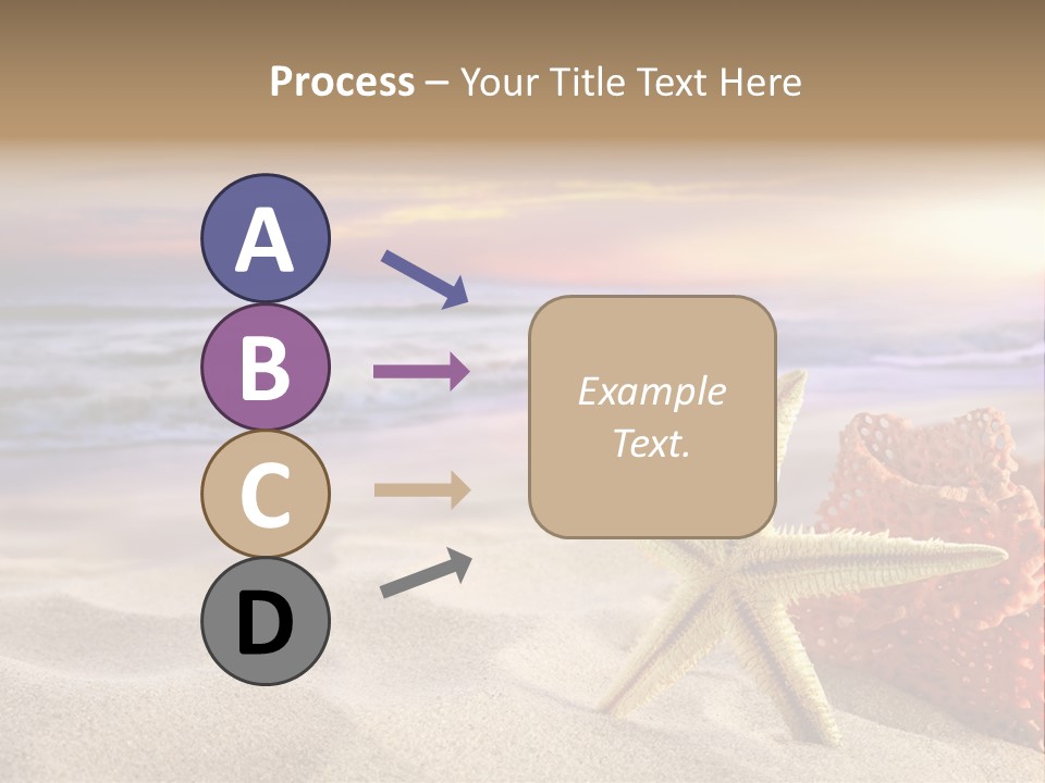 Peaceful Beach Exotic PowerPoint Template