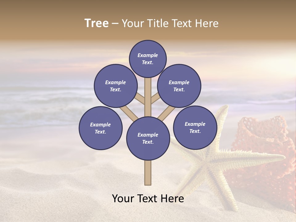 Peaceful Beach Exotic PowerPoint Template
