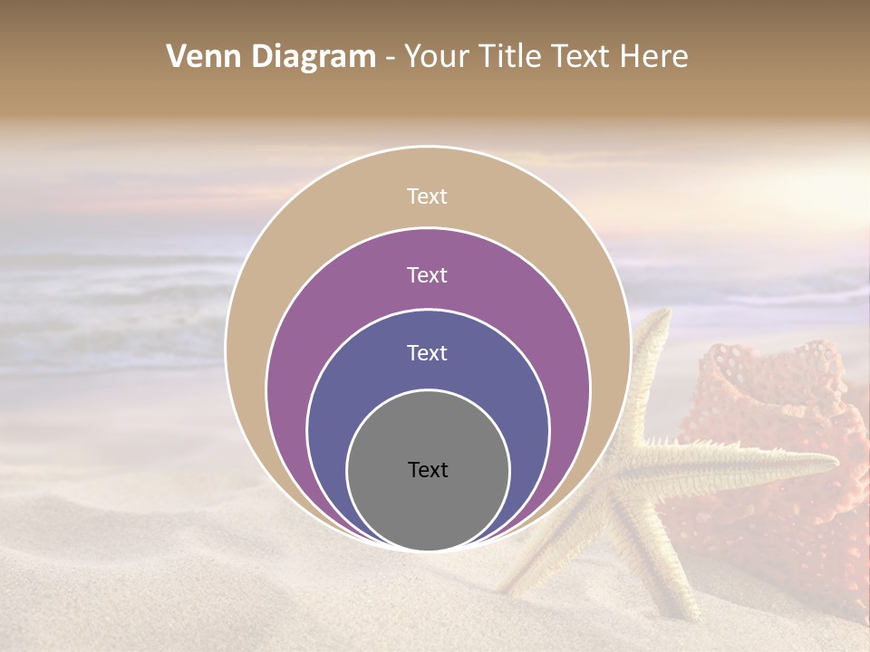 Peaceful Beach Exotic PowerPoint Template