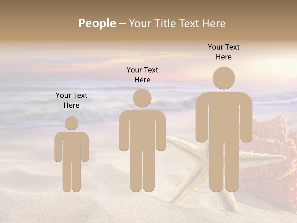 Peaceful Beach Exotic PowerPoint Template