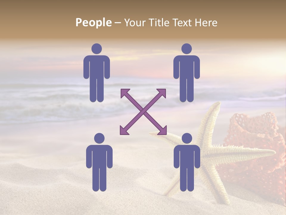 Peaceful Beach Exotic PowerPoint Template