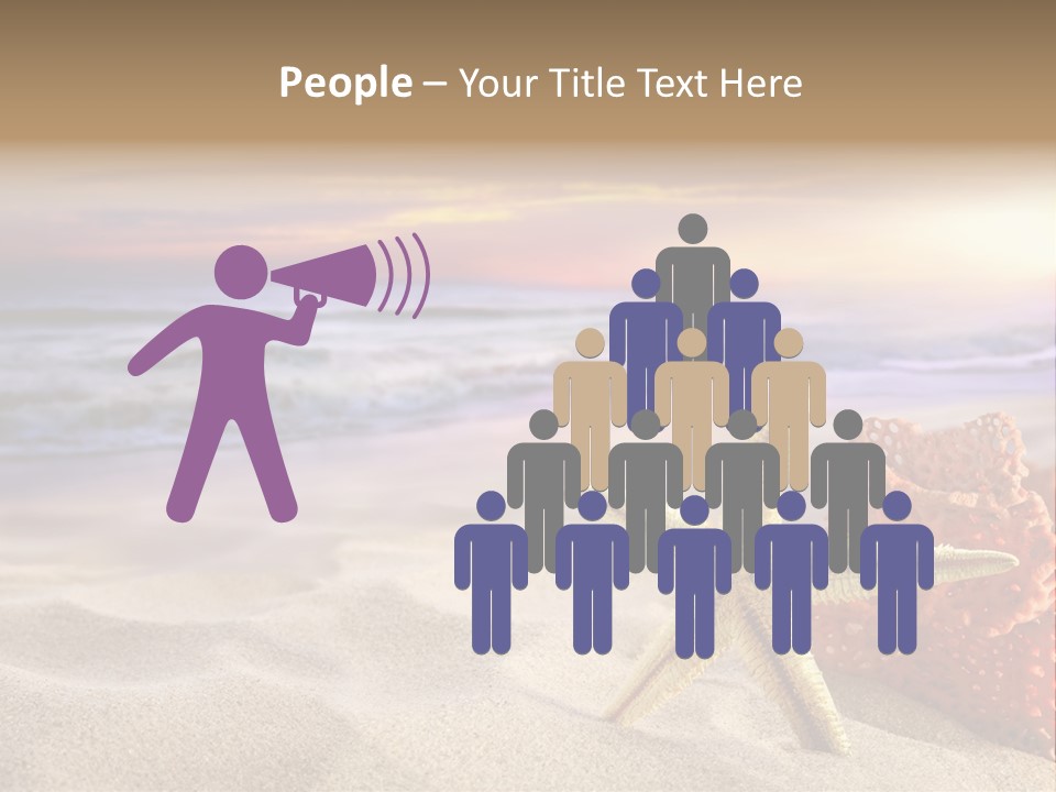 Peaceful Beach Exotic PowerPoint Template