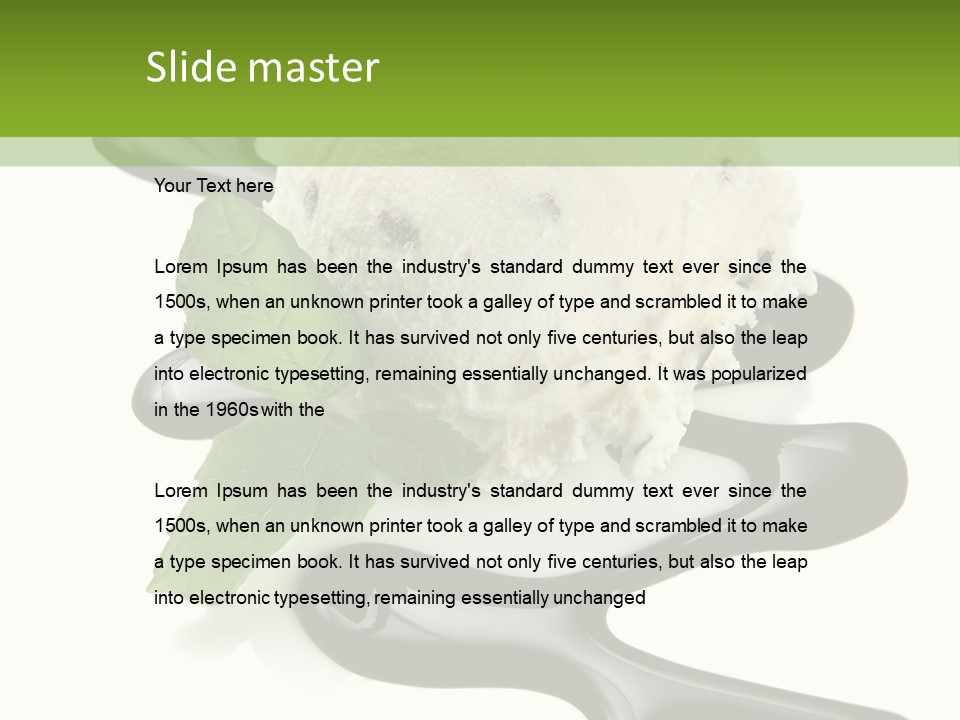 Mint Sweet Chocolate PowerPoint Template