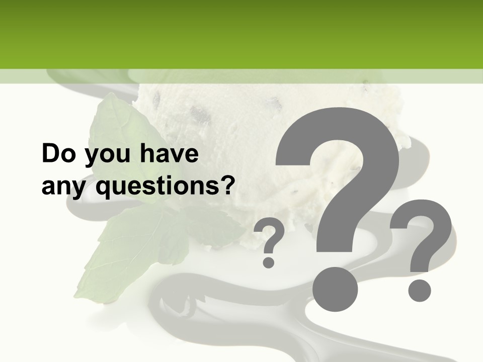 Mint Sweet Chocolate PowerPoint Template