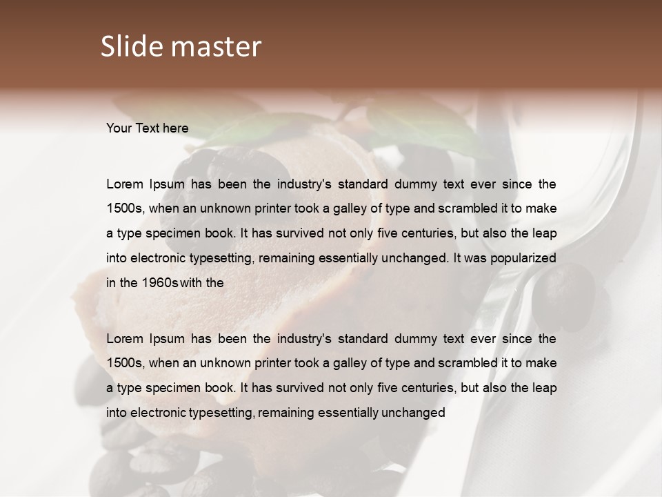 Dairy Coffee Sweet PowerPoint Template