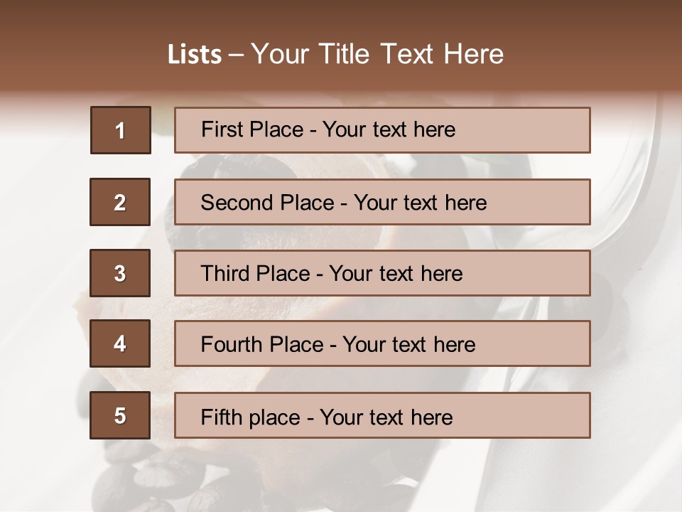 Dairy Coffee Sweet PowerPoint Template