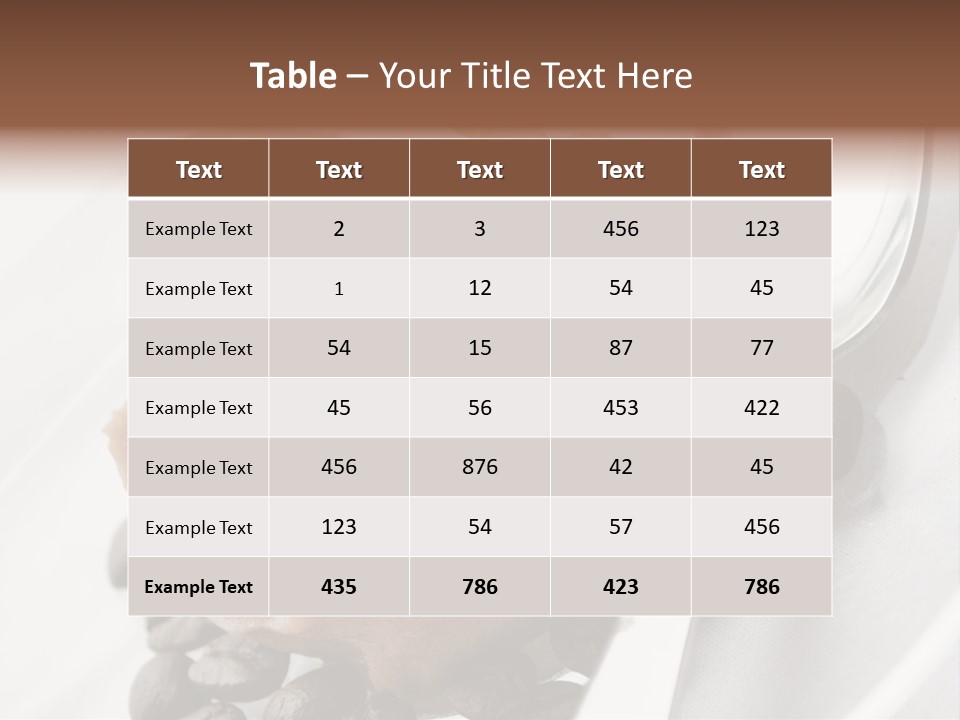 Dairy Coffee Sweet PowerPoint Template