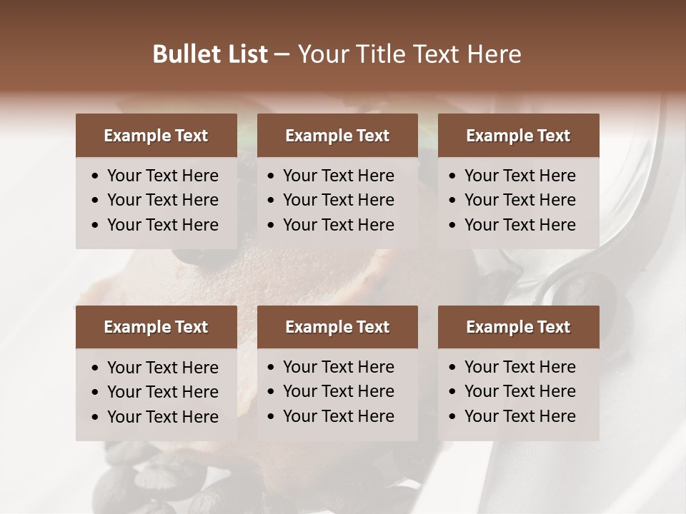 Dairy Coffee Sweet PowerPoint Template