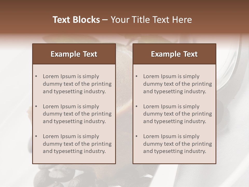 Dairy Coffee Sweet PowerPoint Template