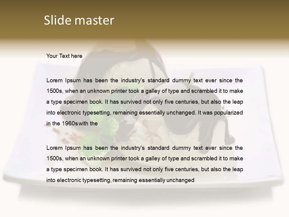 Copyspace Cup Rustic PowerPoint Template