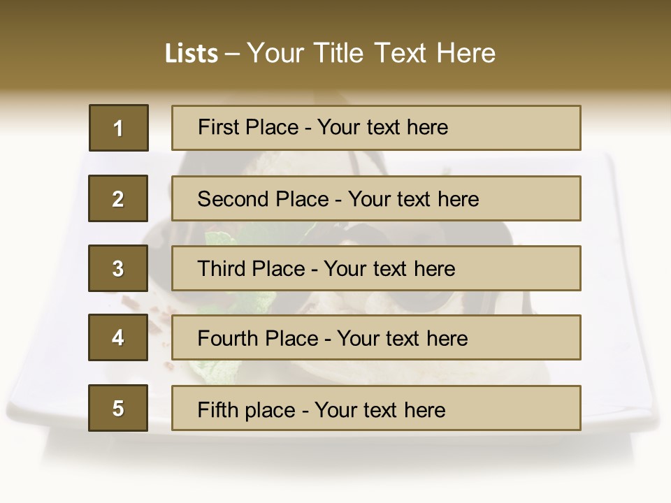 Copyspace Cup Rustic PowerPoint Template