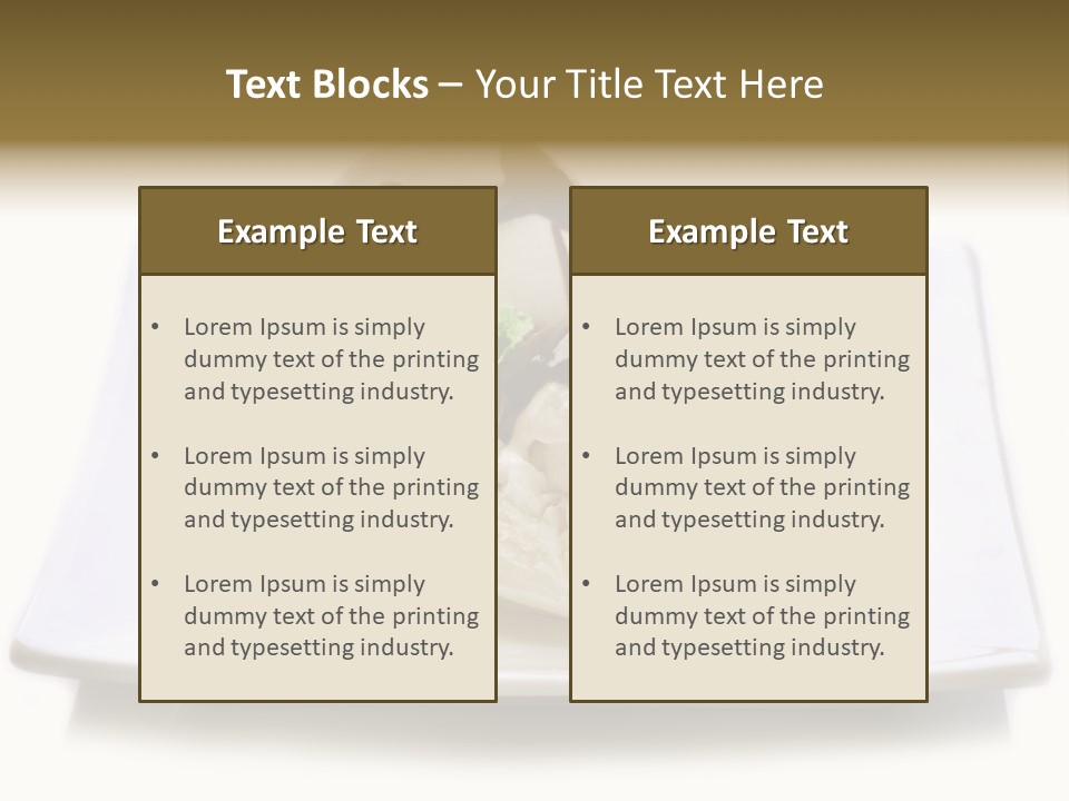 Copyspace Cup Rustic PowerPoint Template