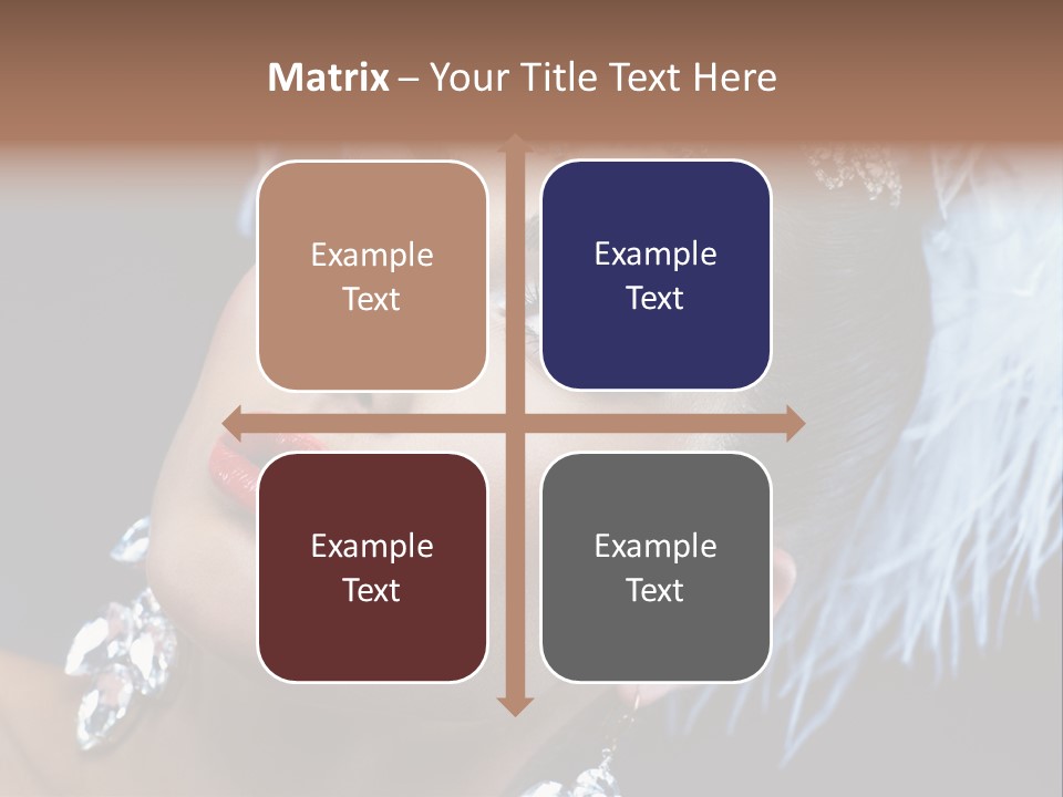 Performance Female Closeup PowerPoint Template