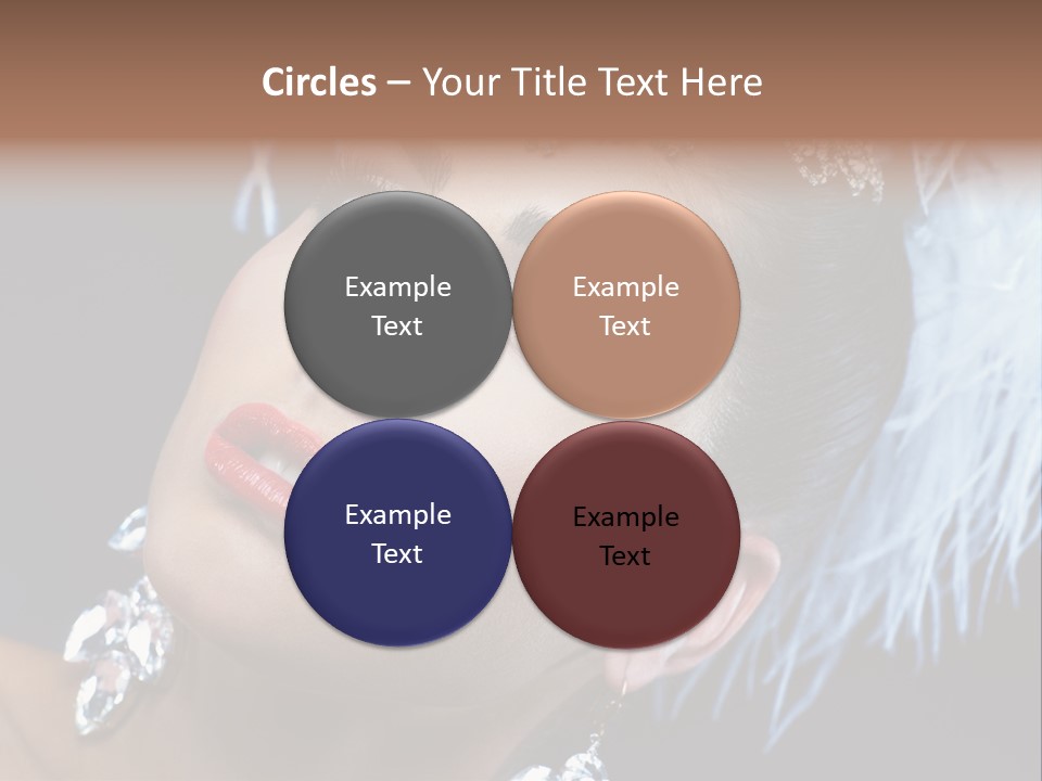 Performance Female Closeup PowerPoint Template