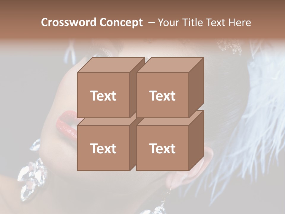 Performance Female Closeup PowerPoint Template