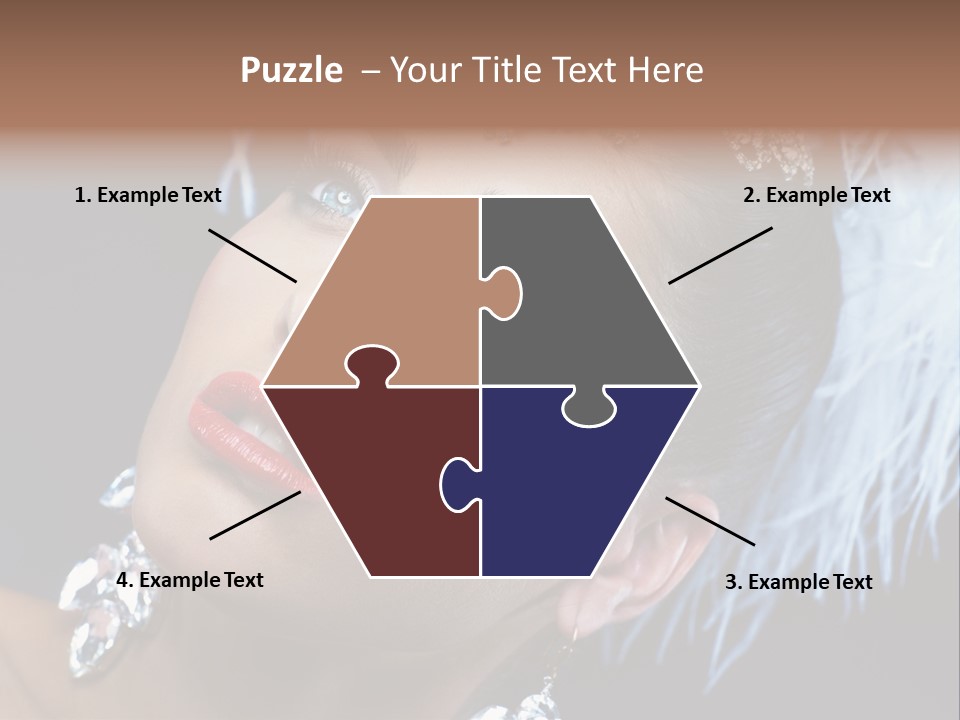 Performance Female Closeup PowerPoint Template