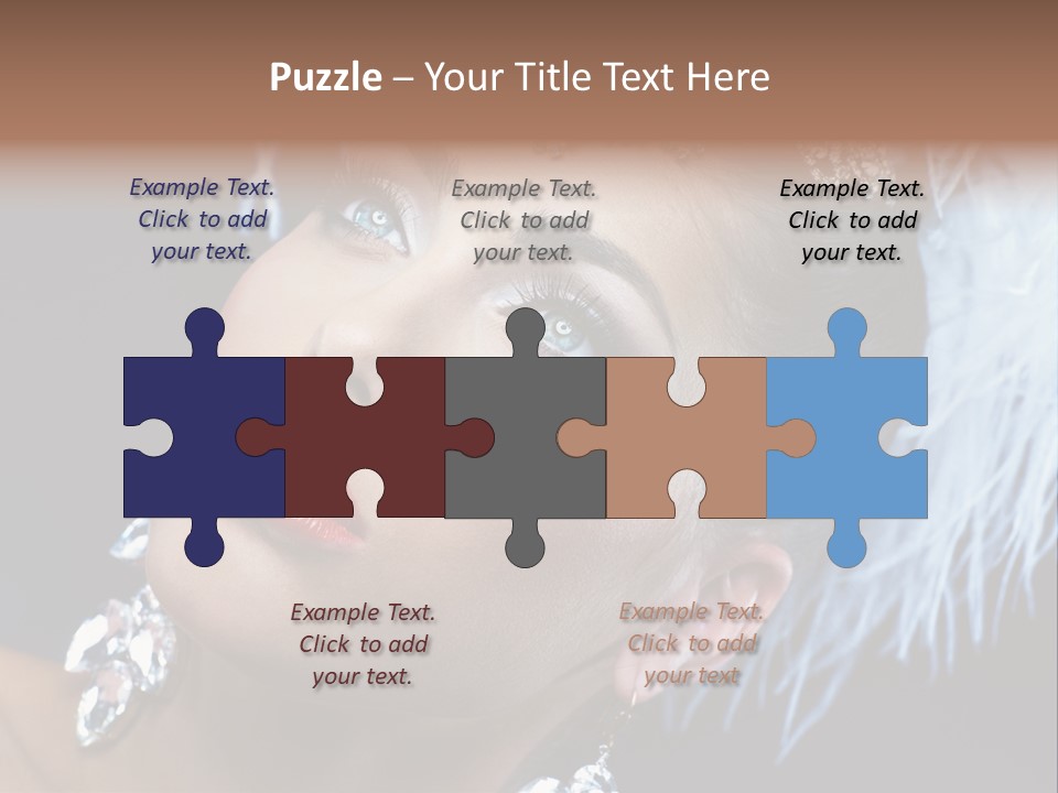 Performance Female Closeup PowerPoint Template