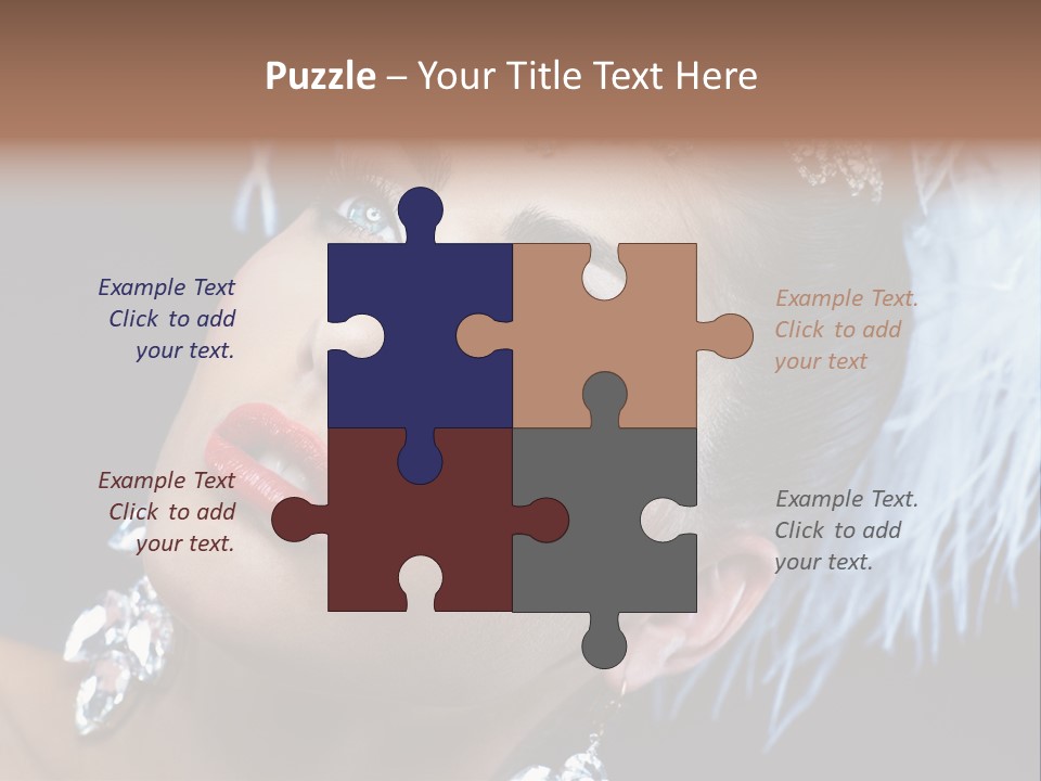 Performance Female Closeup PowerPoint Template