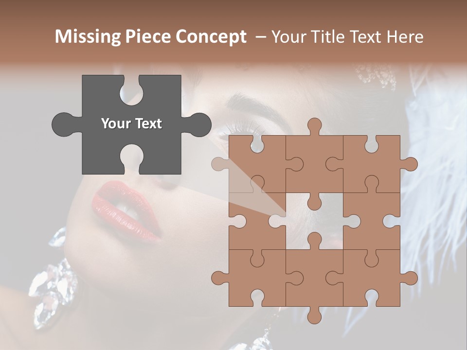 Performance Female Closeup PowerPoint Template