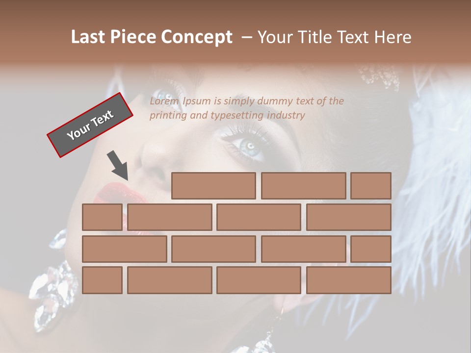 Performance Female Closeup PowerPoint Template