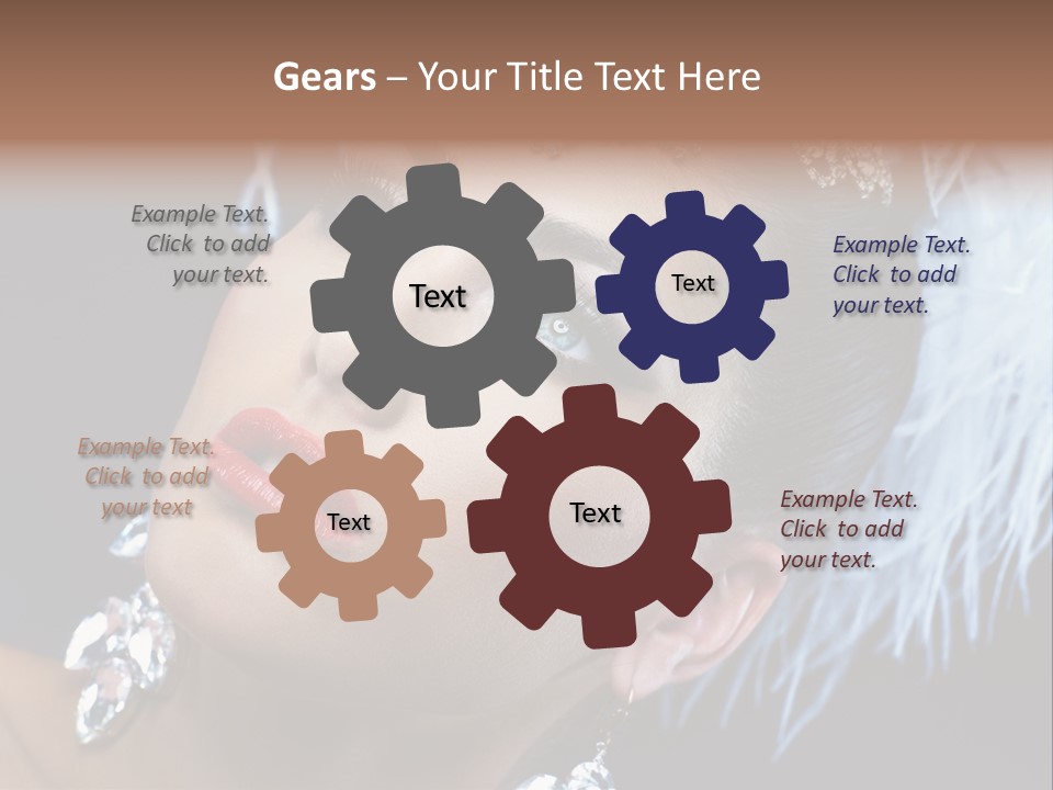Performance Female Closeup PowerPoint Template