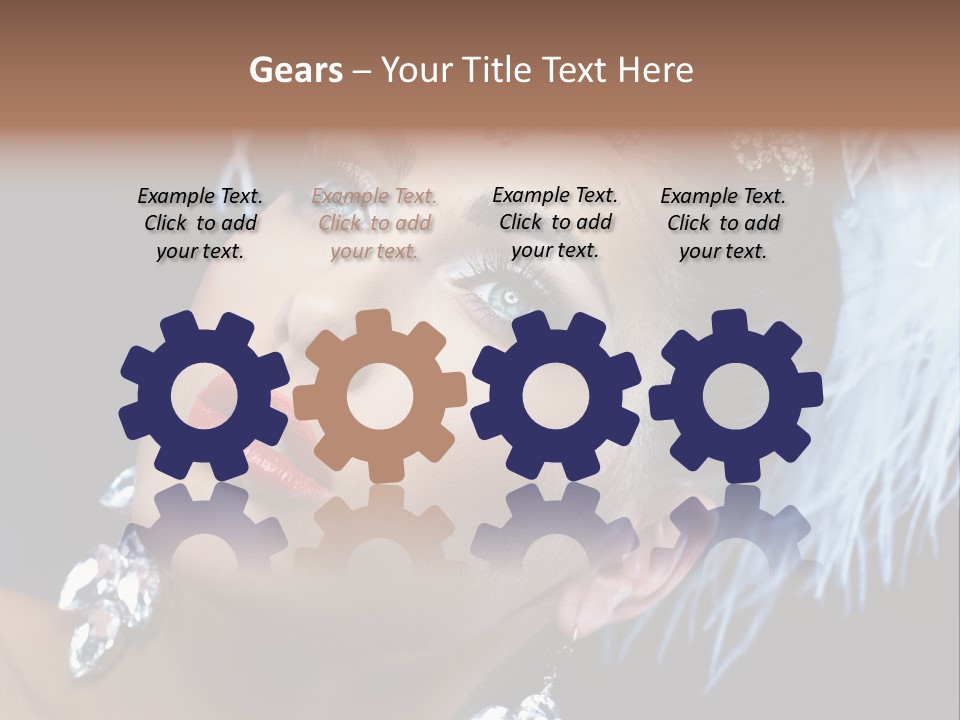 Performance Female Closeup PowerPoint Template