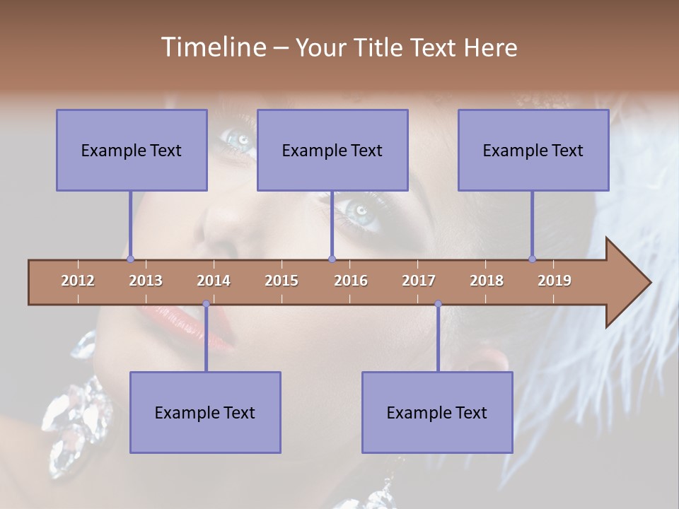 Performance Female Closeup PowerPoint Template