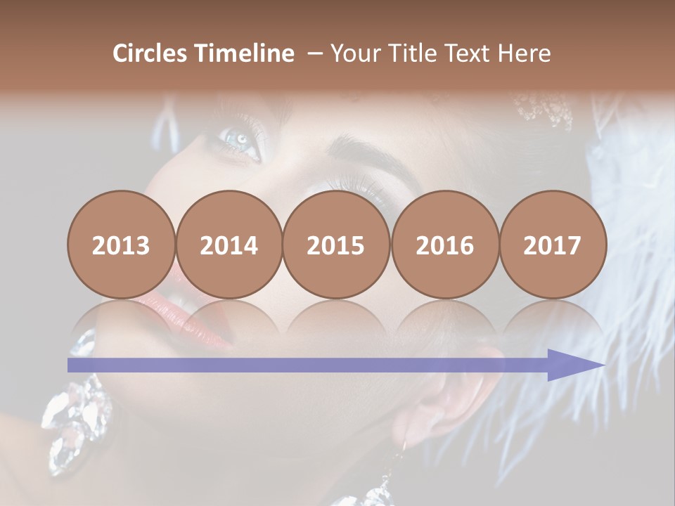 Performance Female Closeup PowerPoint Template