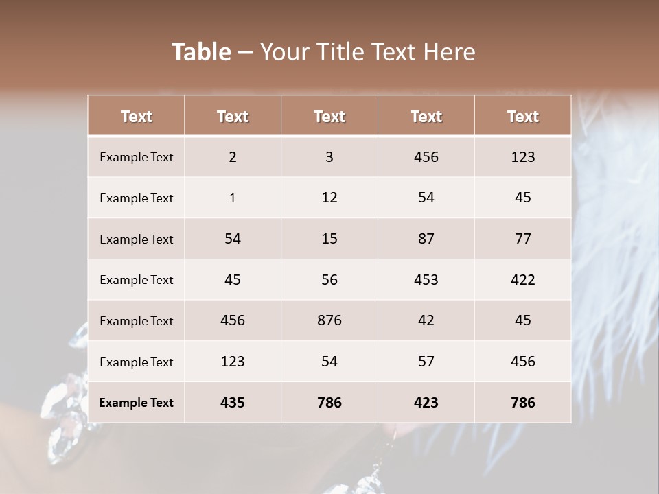Performance Female Closeup PowerPoint Template
