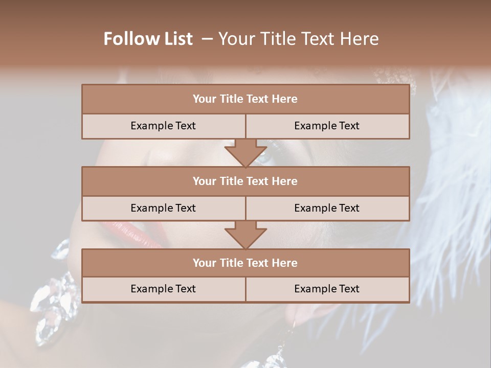 Performance Female Closeup PowerPoint Template