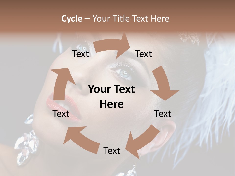 Performance Female Closeup PowerPoint Template