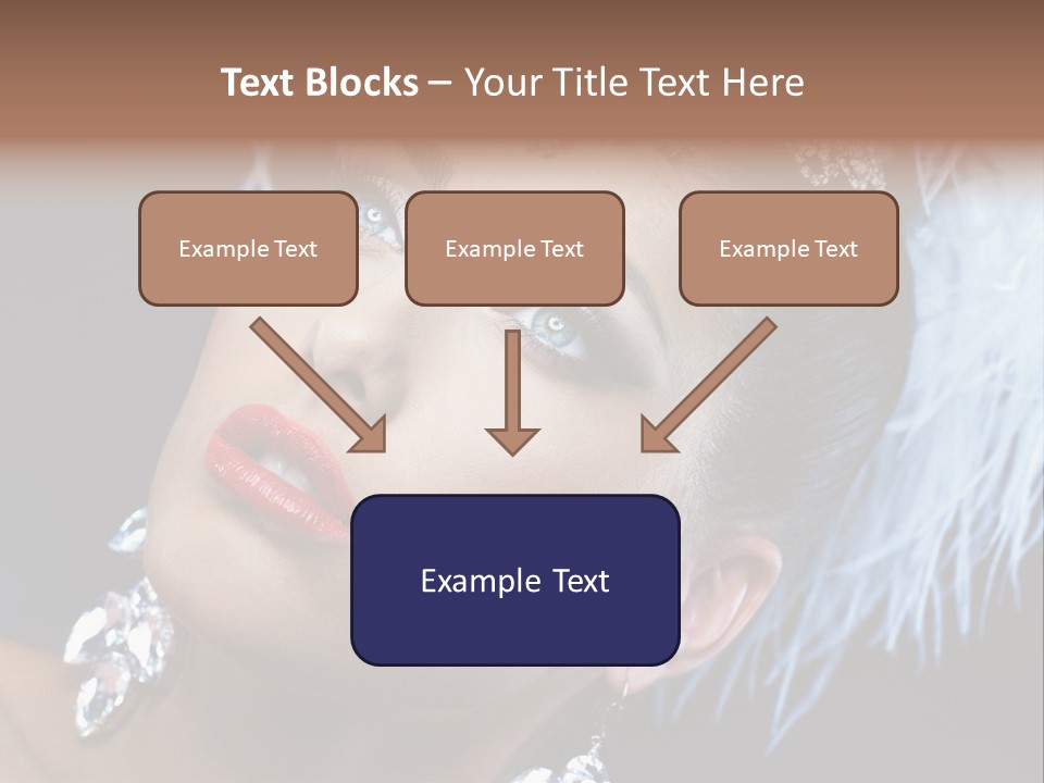 Performance Female Closeup PowerPoint Template