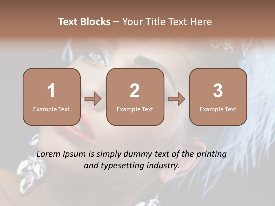 Performance Female Closeup PowerPoint Template