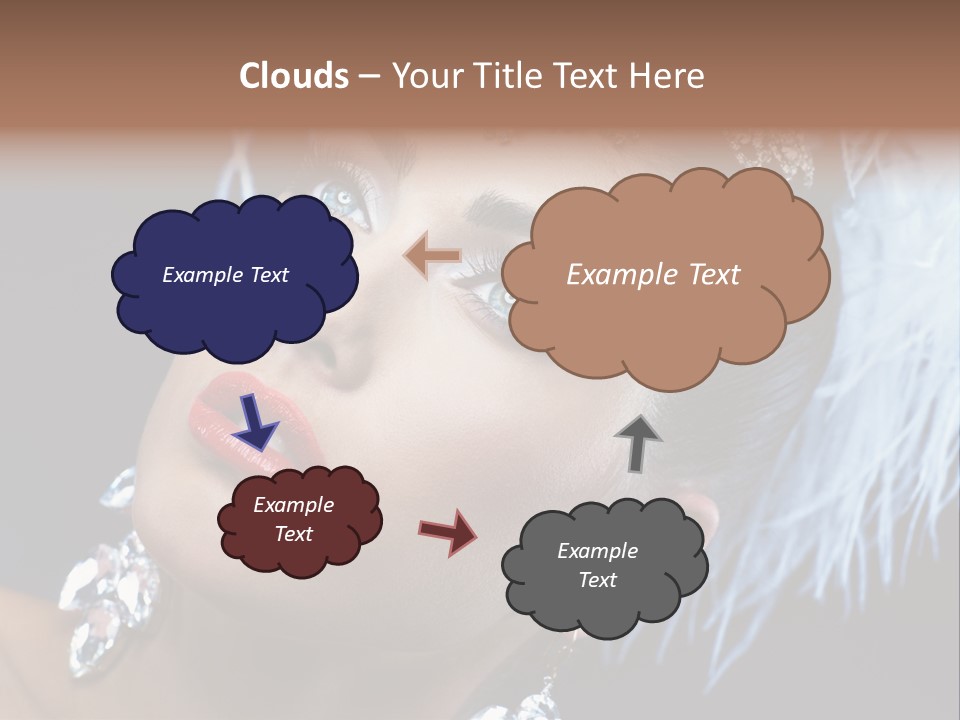 Performance Female Closeup PowerPoint Template